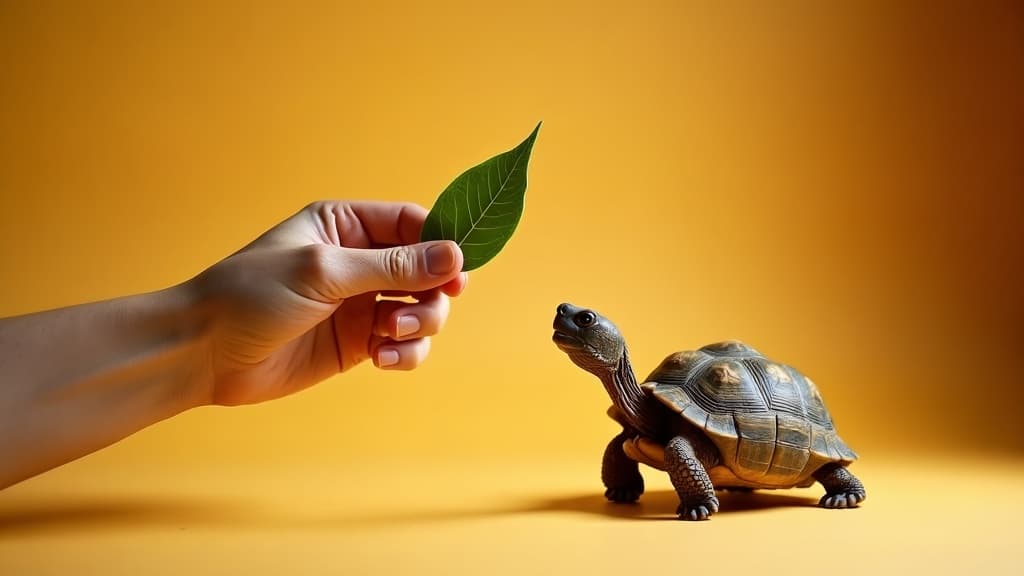 Warm studio-lit exotic pet care